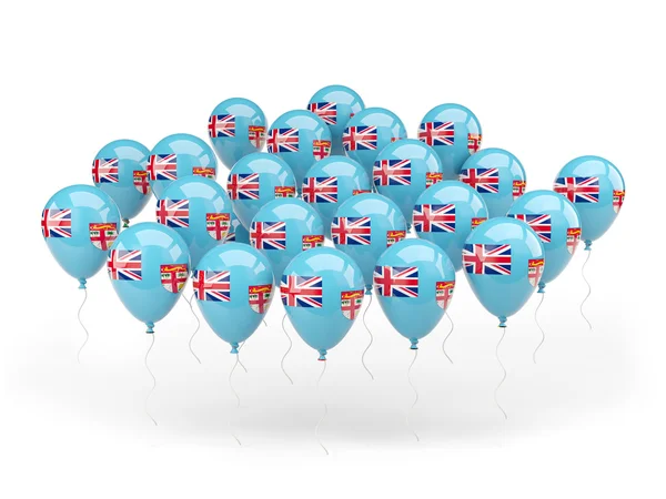 Balloons with flag of fiji — Stock Photo, Image