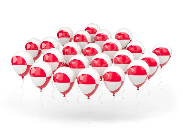 Balloons with flag of greenland — Stock Photo, Image