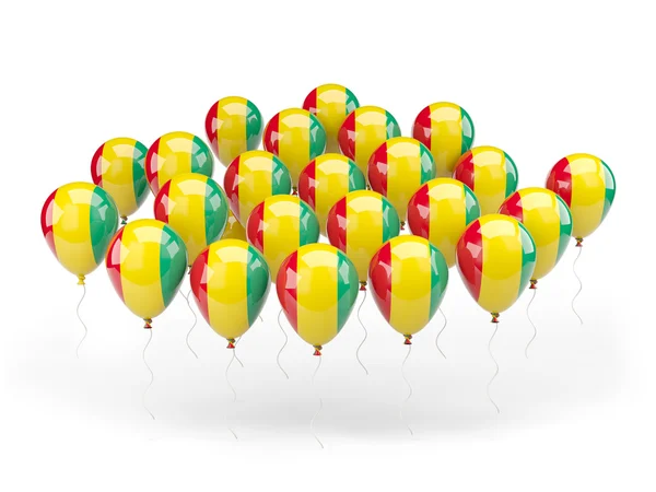 Balões com bandeira de Guiné — Fotografia de Stock