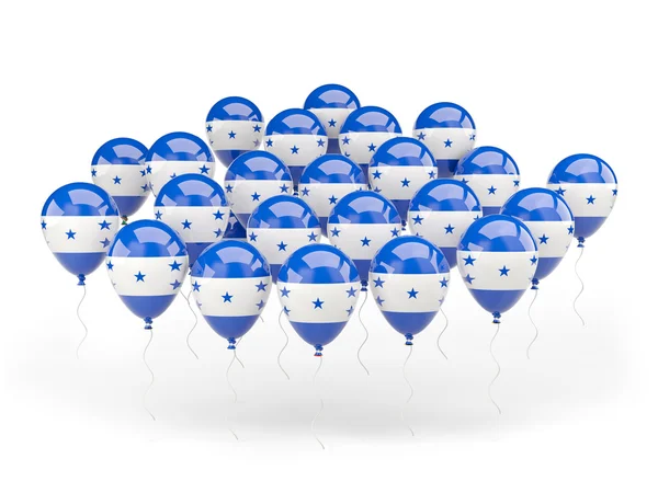 Globos con bandera de honduras — Foto de Stock