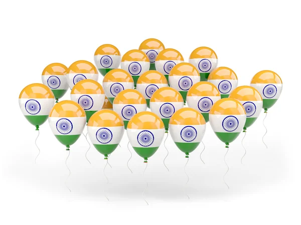 Palloncini con bandiera di India — Foto Stock