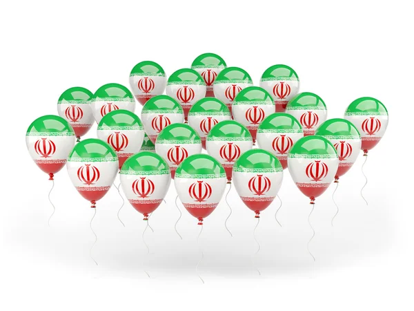 Balloons with flag of iran — Stock Photo, Image