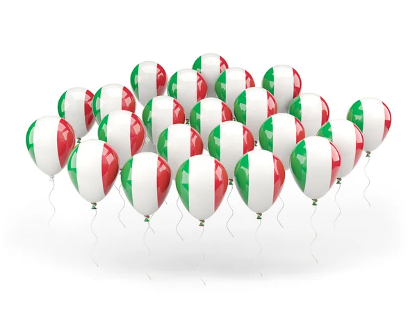 Balões com bandeira de itália — Fotografia de Stock