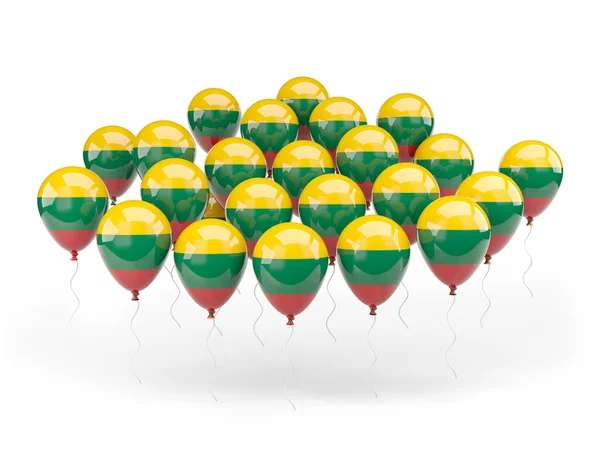 리투아니아의 국기와 풍선 — 스톡 사진