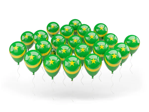 Balloons with flag of mauritania — Stock Photo, Image