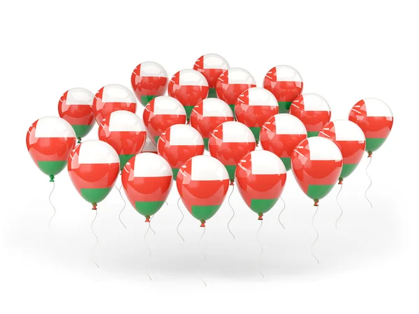 Balões com bandeira de oman — Fotografia de Stock