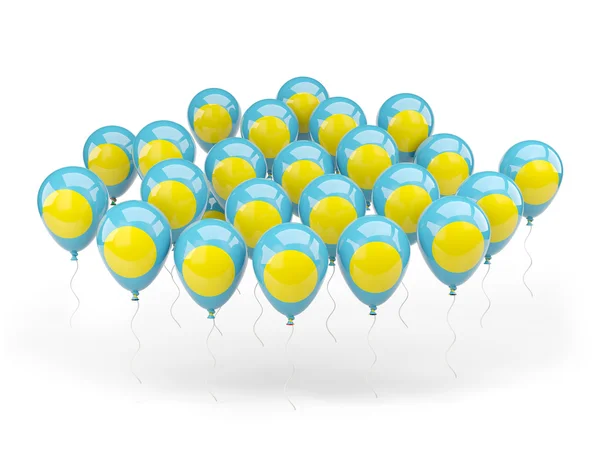 Globos con bandera de palaos — Foto de Stock