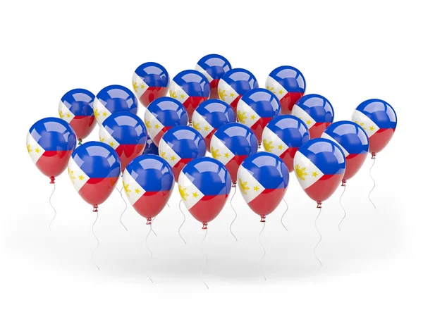 Globos con bandera de Filipinas — Foto de Stock