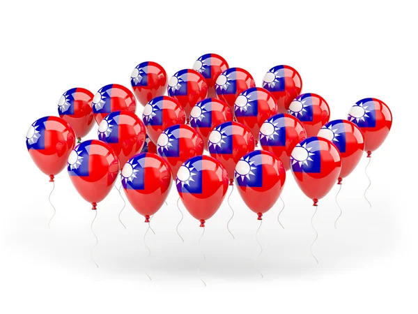 Balloons with flag of republic of china — Stock Photo, Image