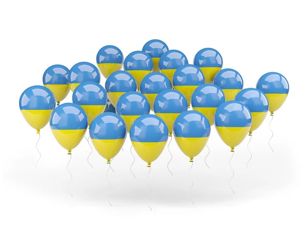 Balloons with flag of ukraine — Stock Photo, Image