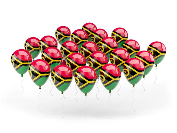 Balloons with flag of vanuatu — Stock Photo, Image