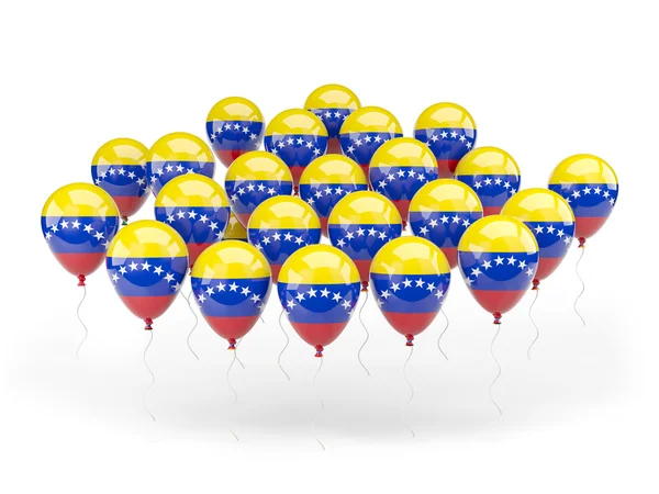 ベネズエラの旗が付いている気球 — ストック写真