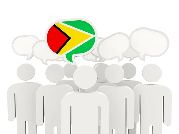Guyana bayrağı grubu — Stok fotoğraf