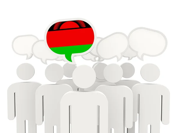 Personas con bandera de Malawi —  Fotos de Stock