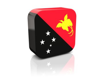 Papua Yeni Gine bayrağı simgesi kare