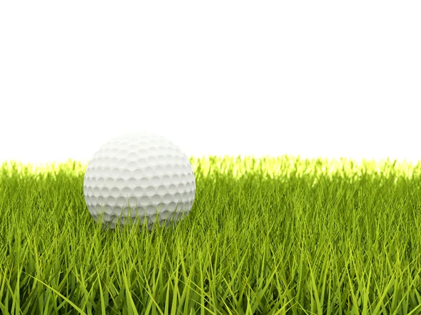 Golfbal op de groene — Stockfoto
