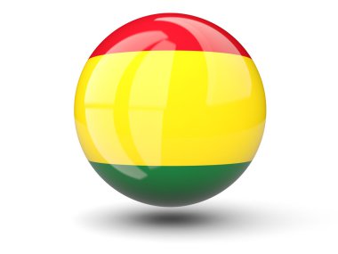 Bolivya'nın bayrağı yuvarlak simge