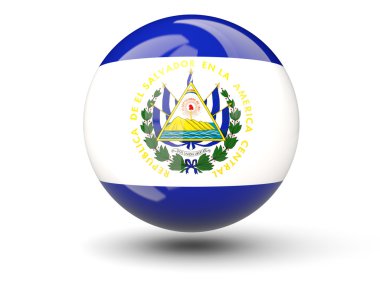 El Salvador bayrağı yuvarlak simge