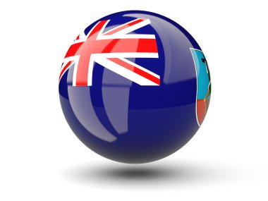 Montserrat bayrağı yuvarlak simge