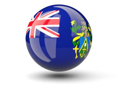 Pitcairn Adaları bayrağı yuvarlak simge