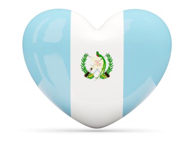 Guatemala bayrağı simgesi kalp şeklinde