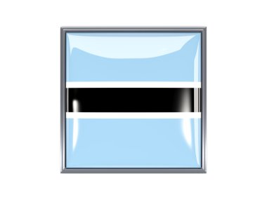 Botsvana bayrağı ile kare simgesi