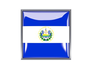 El salvador bayrağı ile kare simgesi