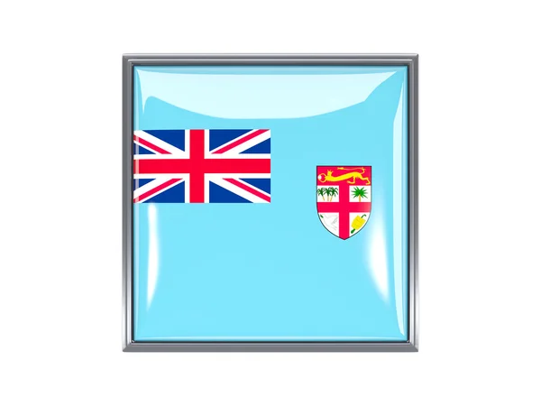 Square icon with flag of fiji — Stock Photo, Image