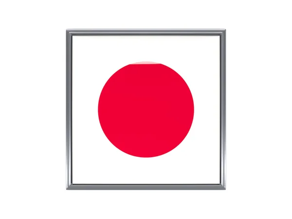 Квадратний іконку з прапором Японії — стокове фото