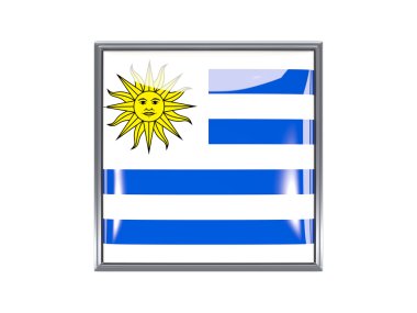 Uruguay bayrağı ile kare simgesi