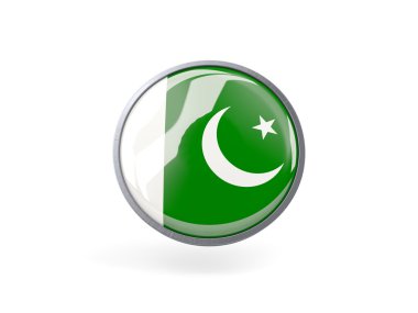 Pakistan bayrağı ile yuvarlak simge