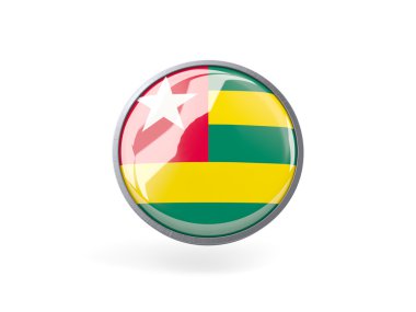 Togo bayrağı ile yuvarlak simge