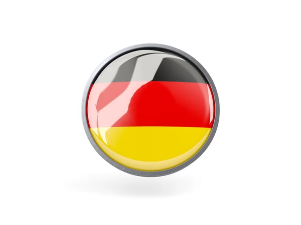 Icono redondo con bandera de alemania — Foto de Stock