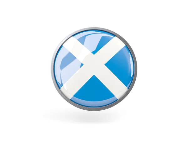 Kerek ikon Skócia zászlaja — Stock Fotó