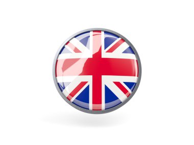 Amerika Birleşik Devletleri bayrağı ile yuvarlak simge