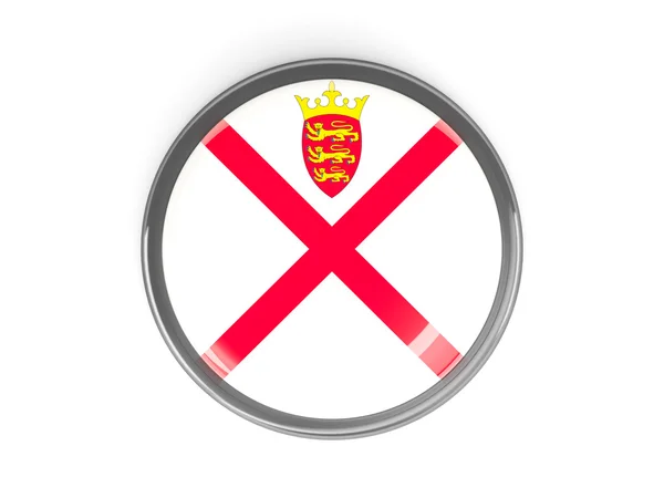 Ronde knop met vlag van jersey — Stockfoto