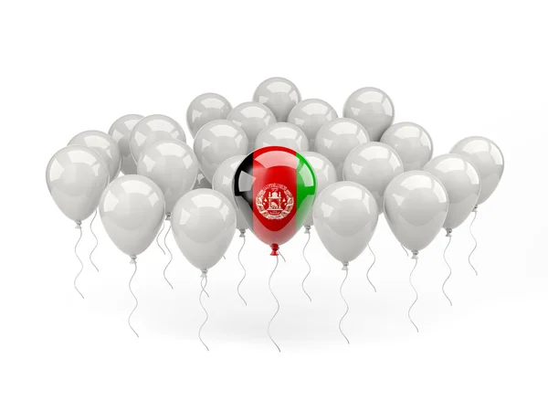 Air balloons with flag of afghanistan — Stock Photo, Image