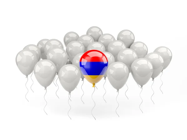 Globos de aire con bandera de armenia —  Fotos de Stock