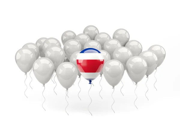 Globos de aire con bandera de Costa Rica — Foto de Stock