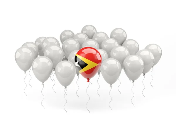 Lucht ballonnen met vlag van Oost-timor — Stockfoto