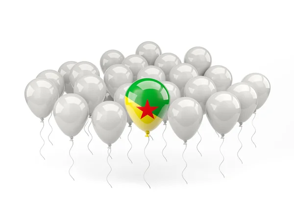 Air balloons with flag of french guiana — Stock Photo, Image