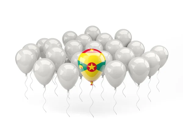 Balões de ar com bandeira de granada — Fotografia de Stock