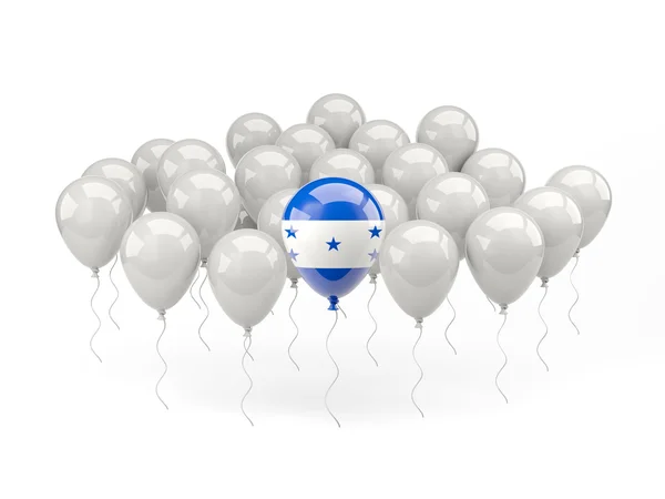 Air balloons with flag of honduras — Stock Photo, Image