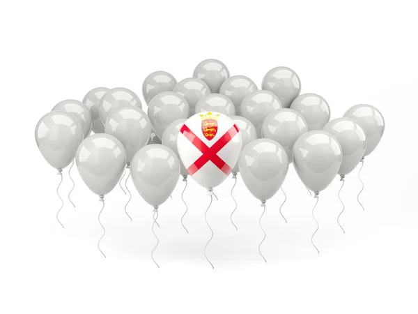 Globos de aire con bandera de jersey — Foto de Stock