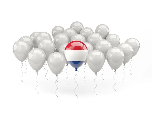 Palloncini d'aria con bandiera dei Paesi Bassi — Foto Stock