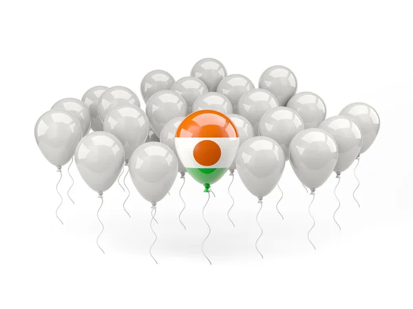 Globos de aire con bandera de niger — Foto de Stock