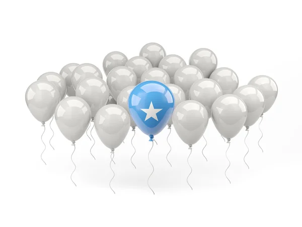 Lucht ballonnen met vlag van Somalië — Stockfoto