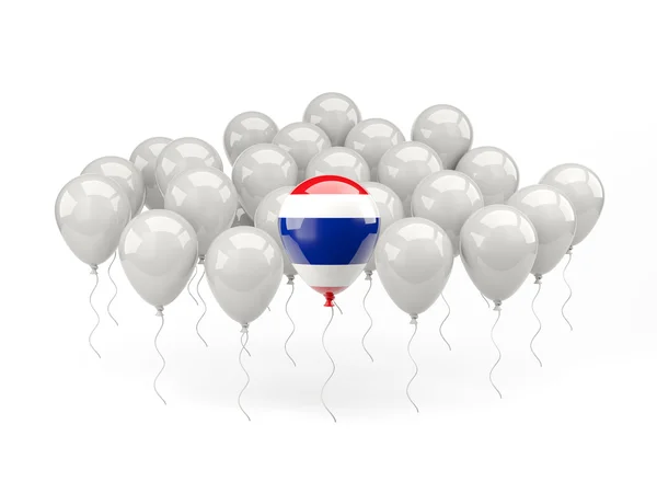 Воздушные шары с флагом Таиланда — стоковое фото