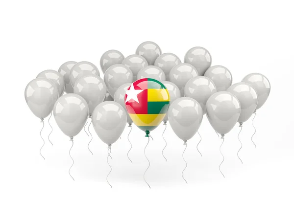 Globos de aire con bandera de togo — Foto de Stock