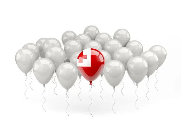 Air ballonger med flagga tonga — Stockfoto